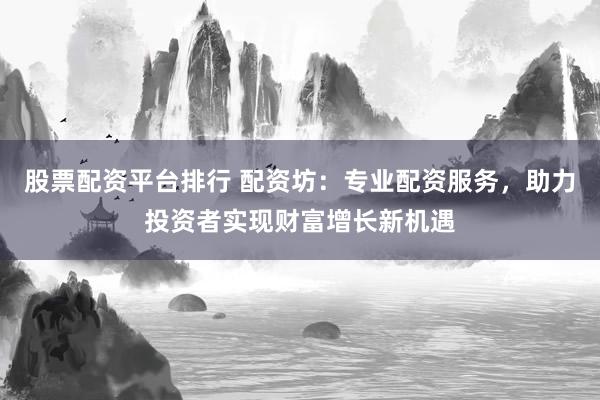 股票配资平台排行 配资坊：专业配资服务，助力投资者实现财富增长新机遇