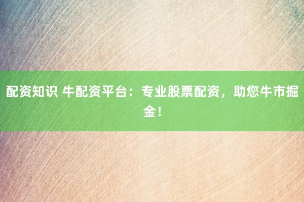 配资知识 牛配资平台：专业股票配资，助您牛市掘金！