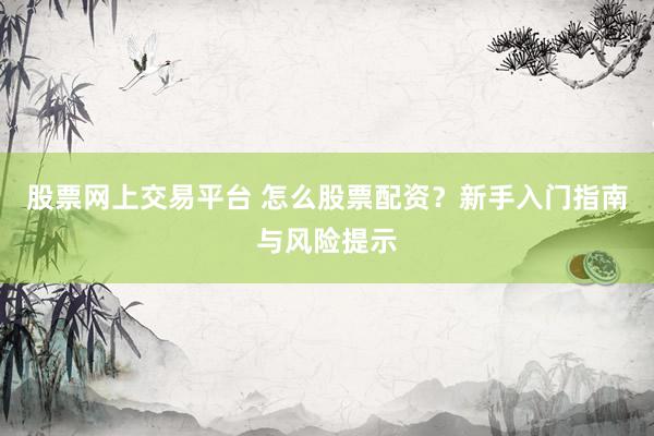 股票网上交易平台 怎么股票配资？新手入门指南与风险提示