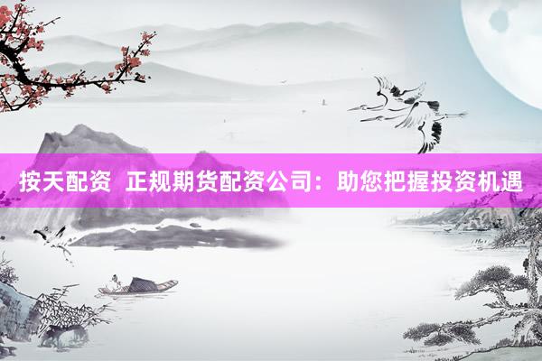 按天配资  正规期货配资公司：助您把握投资机遇