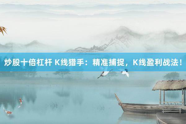 炒股十倍杠杆 K线猎手：精准捕捉，K线盈利战法！